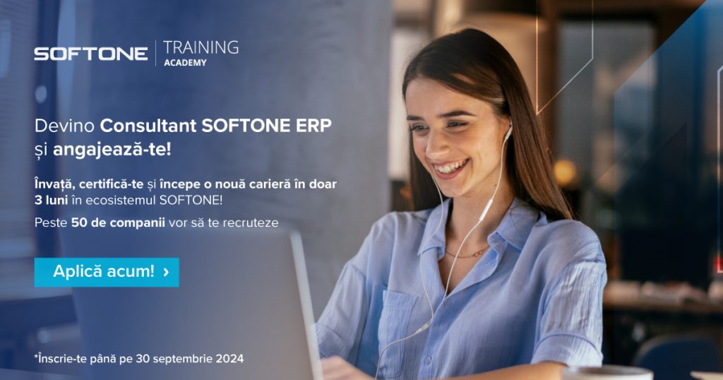 Au început înscrierile la cursurile SOFTONE Training Academy pentru formarea consultanților SOFTONE ERP